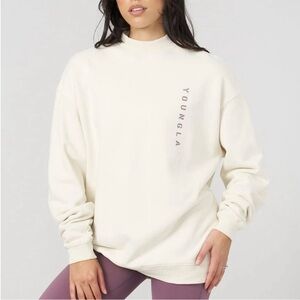 YoungLA Off-White Cream Crewneck Sweatshirt